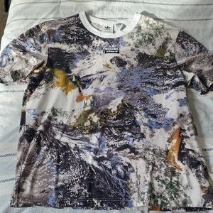 Mens Adidas Earth Print Tshirt